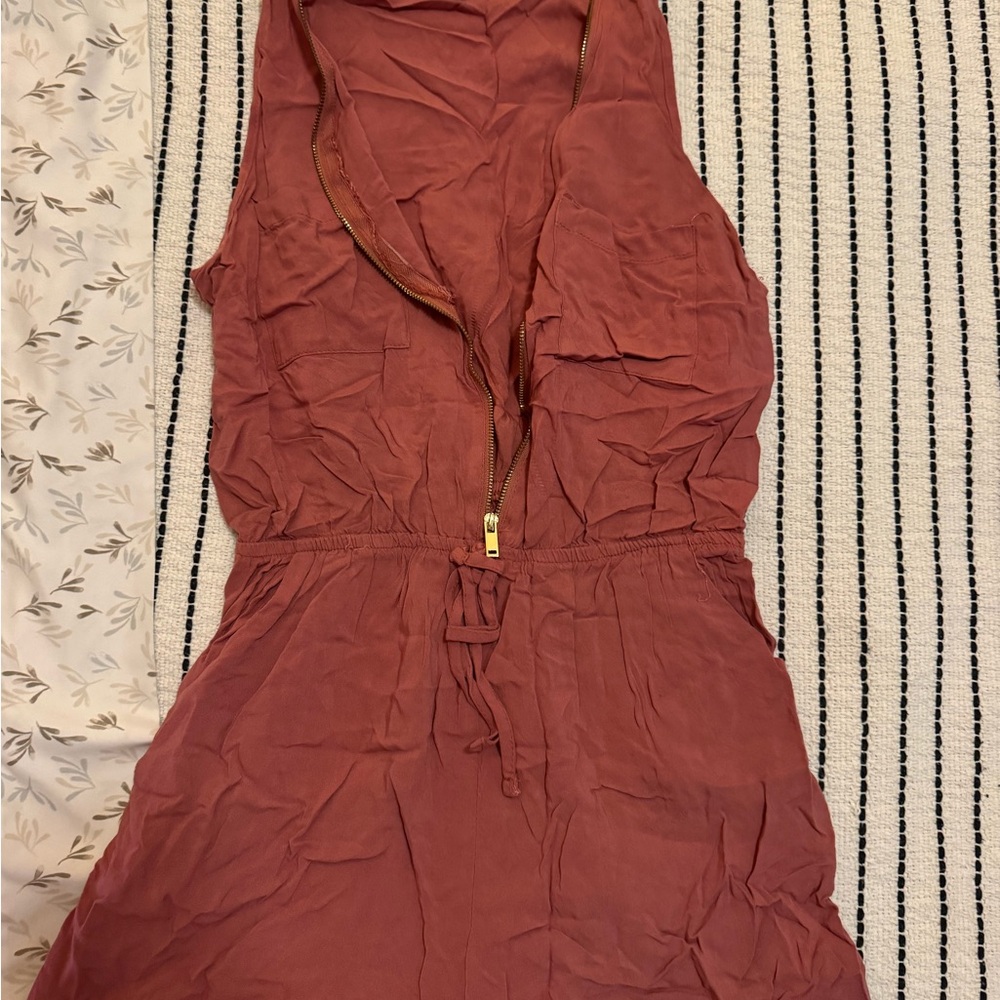 Rue21 Terracotta Sleeveless Jumpsuit